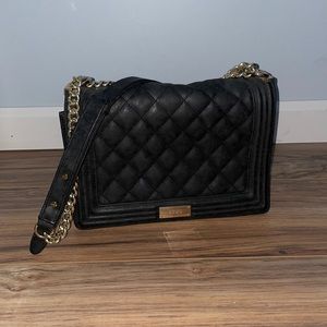 BCBG Black Quilted Chain Bag